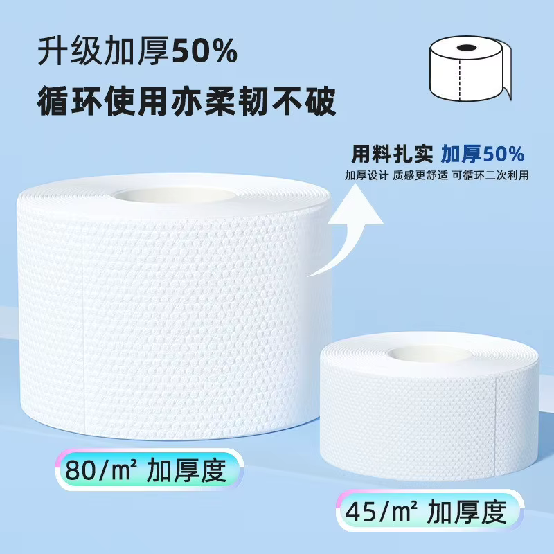 Lot de 1 rouleau de serviettes jetables pour le visage 20x20cm