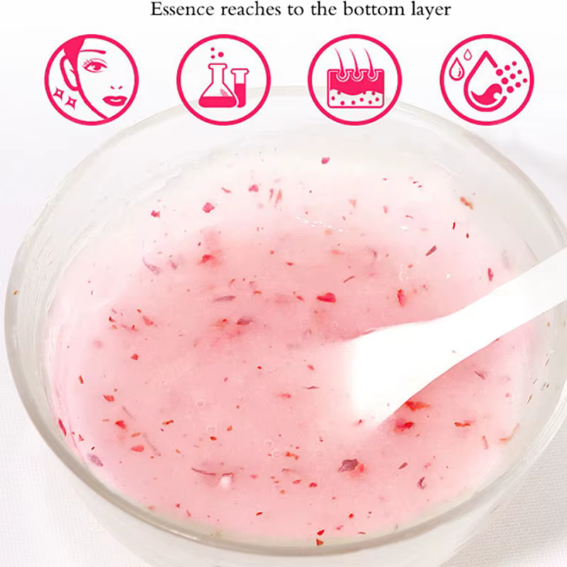 Masque Visage en Poudre de Gelée ADN de Saumon PDRN Acide Hyaluronique Vitamine C Collagène DIY Masques Végétaux Hydratation Profonde Nourrissant ﻿ 350g