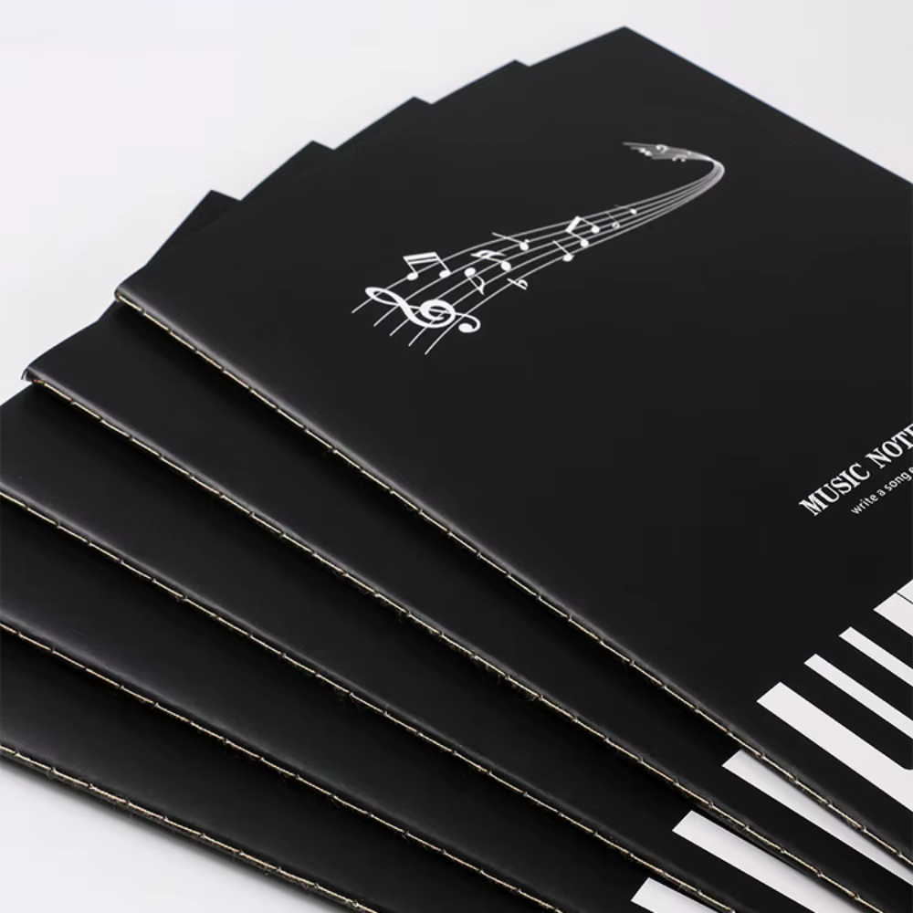 Carnet de partitions vierges en papier pour le personnel, Composition de partitions de musique, carnet de notes de musique artistique, papier manuscrit, carnet de Piano, écriture de chansons