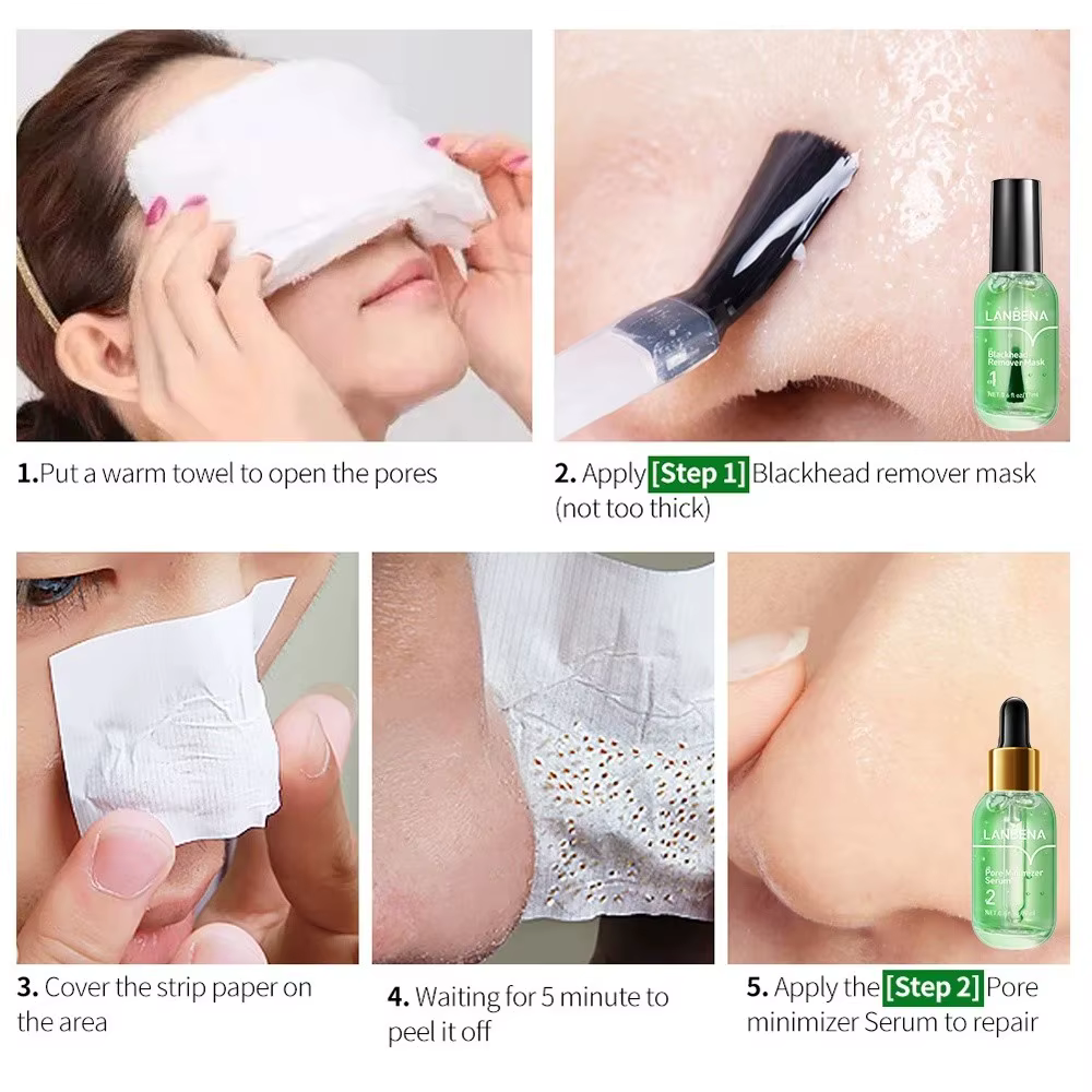 Masque dissolvant de points noirs + sérum de rétrécissement des pores
