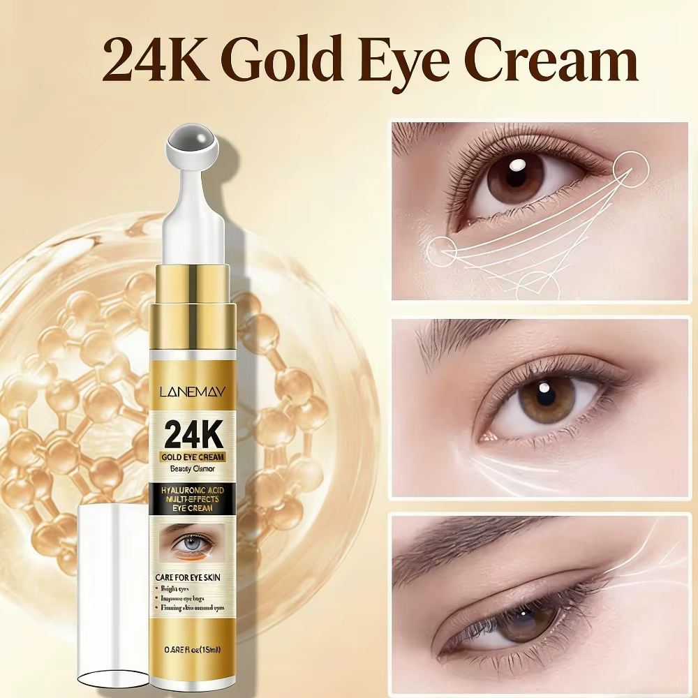Crème pour les yeux à l'or 24 carats