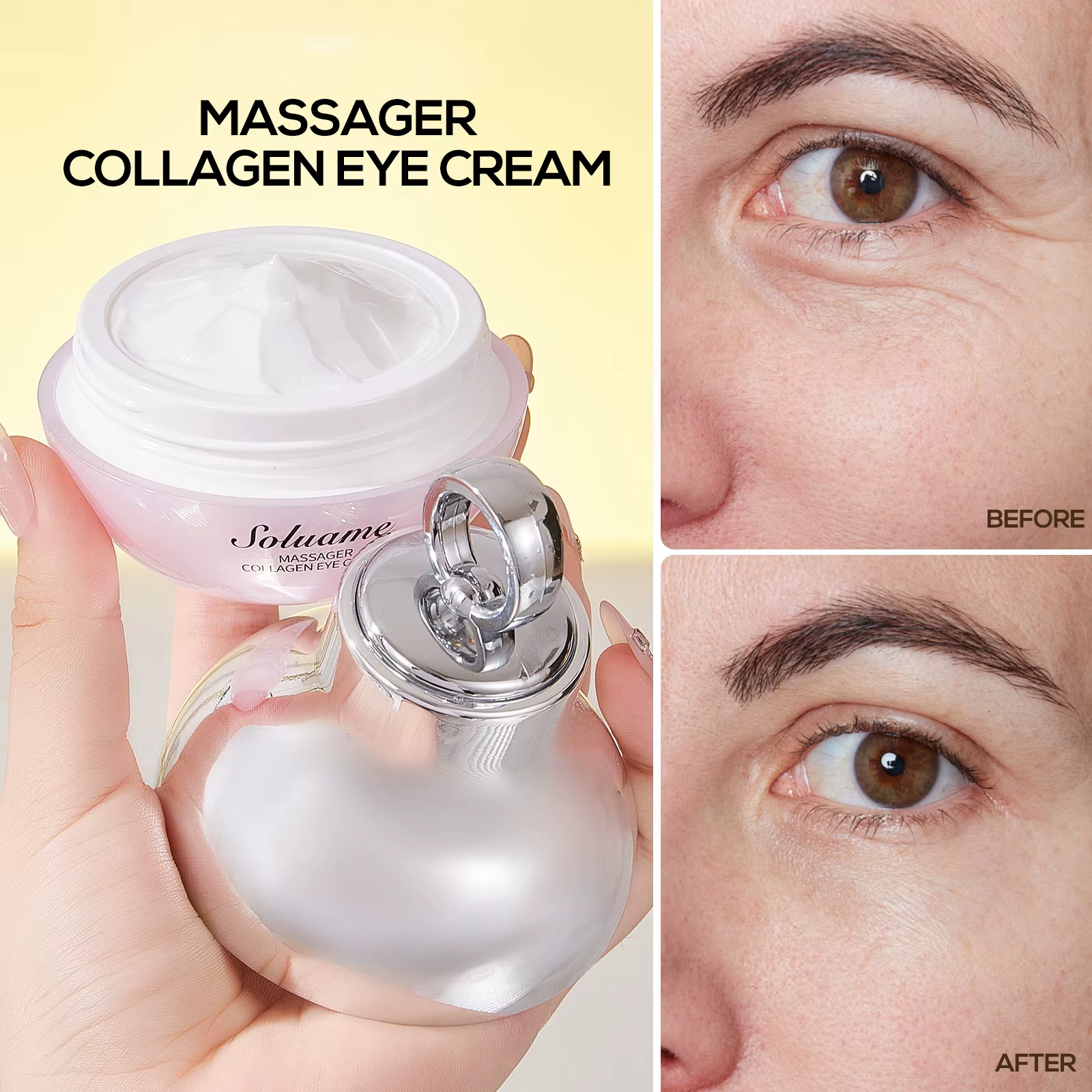 Crème de massage au collagène pour les yeux – Contour