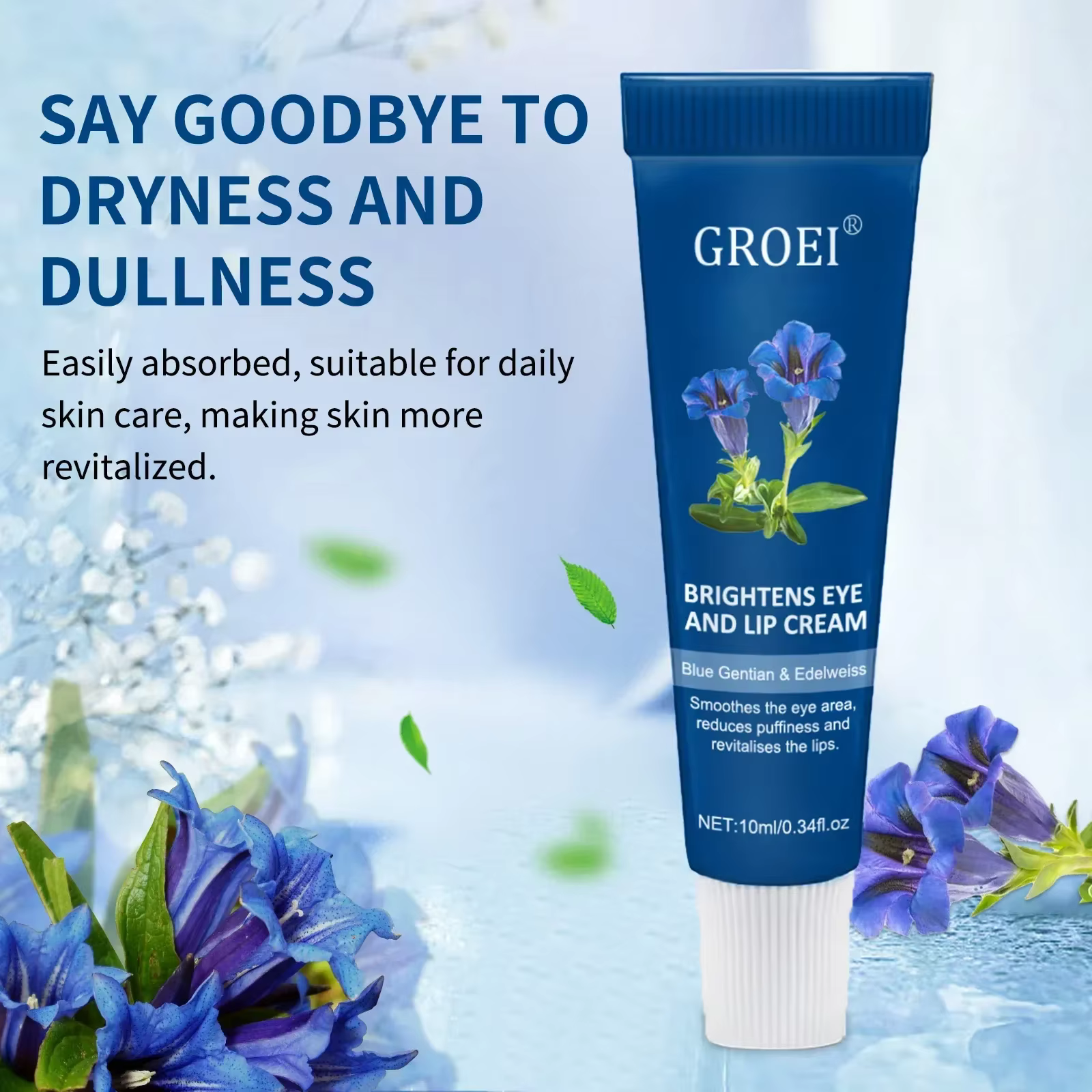 Crème Yeux et Lèvres à la Gentiane Bleue et à l'Edelweiss