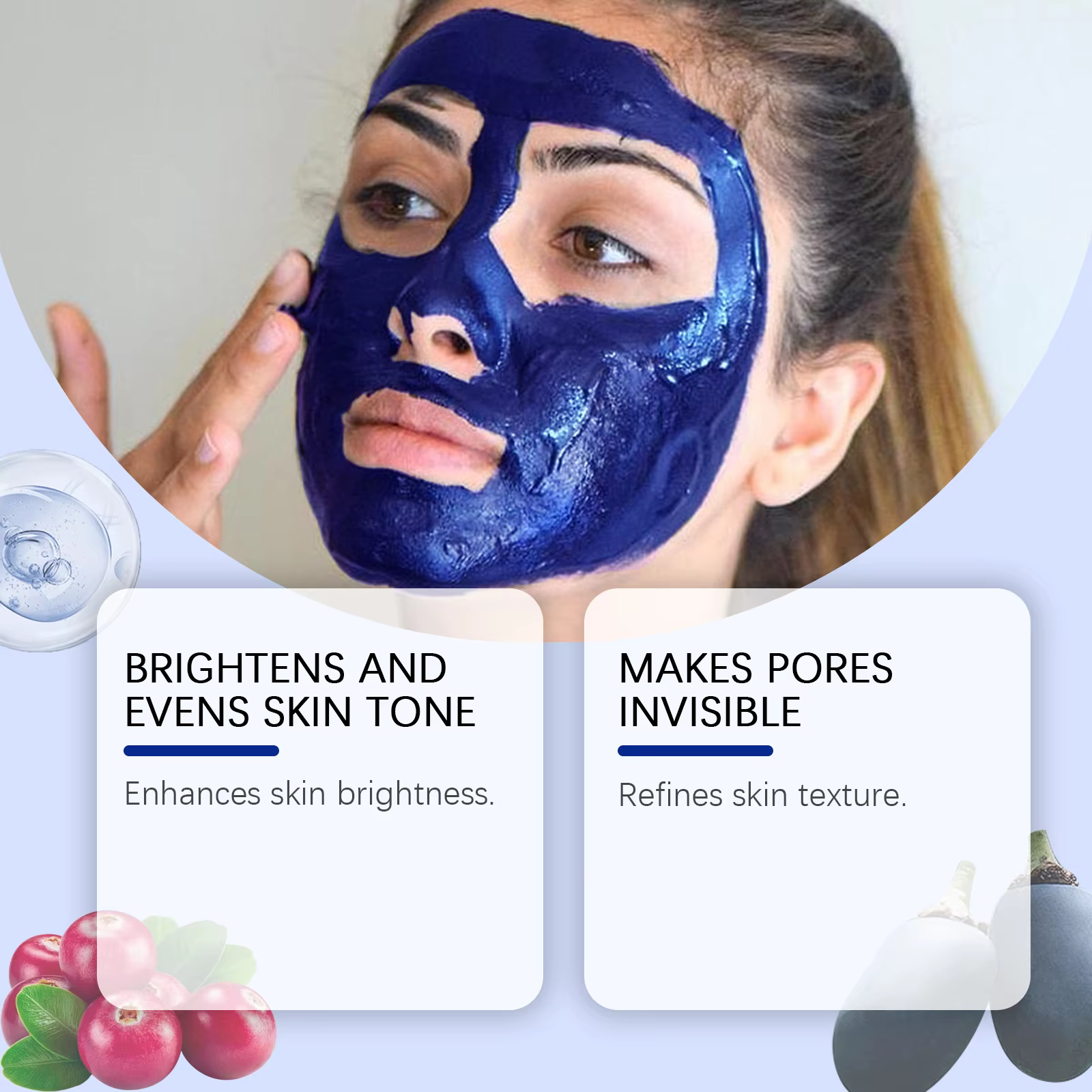 Masque facial hydratant en poudre