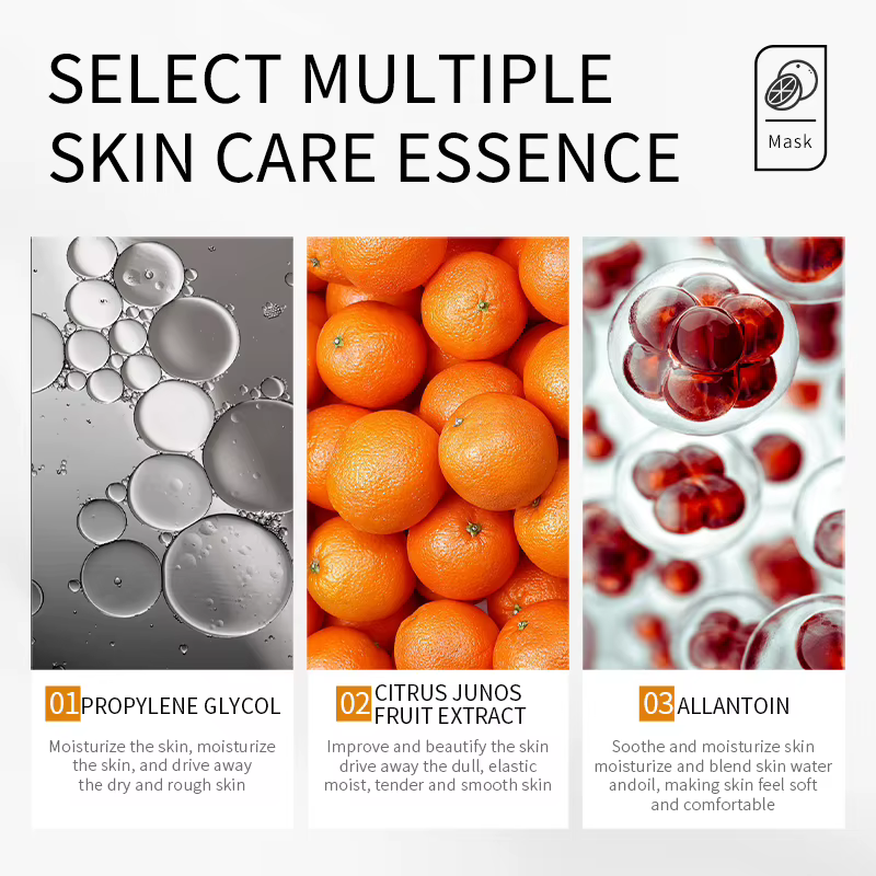 Masque facial à la vitamine C