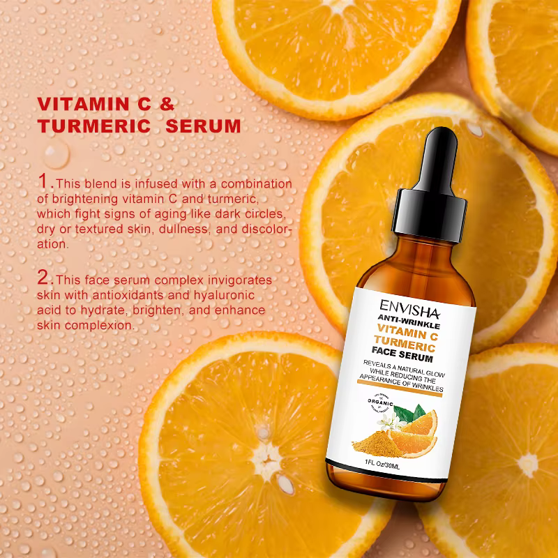 Sérum de curcuma à la vitamine C pour le visage