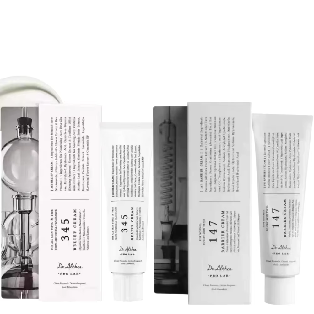 Crème hydratante apaisante 345 Relief pour la réparation du visage