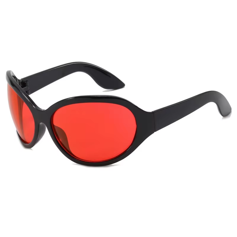 Lunettes de soleil œil de chat vintage Y2K pour femmes, nouvelle marque de mode, ovales jaunes dégradées, lunettes de soleil femme Hip Hop, nuances sexy Uv400