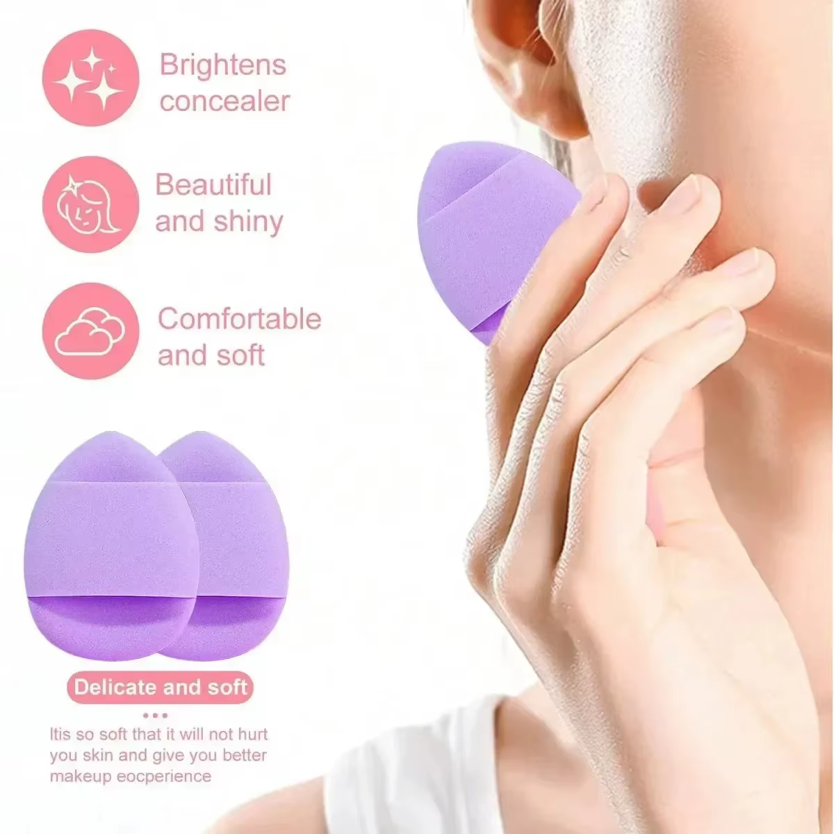 Kit de soins du visage professionnel 20 pièces-ensemble complet d'outils de nettoyage et de maquillage avec bandeau