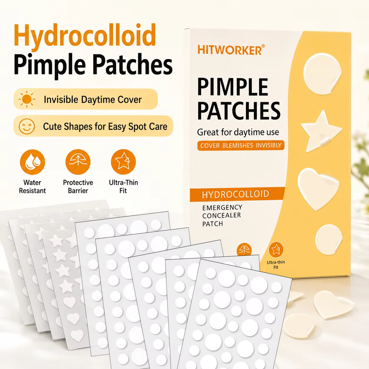 360 patchs anti-acné doux et discrets
