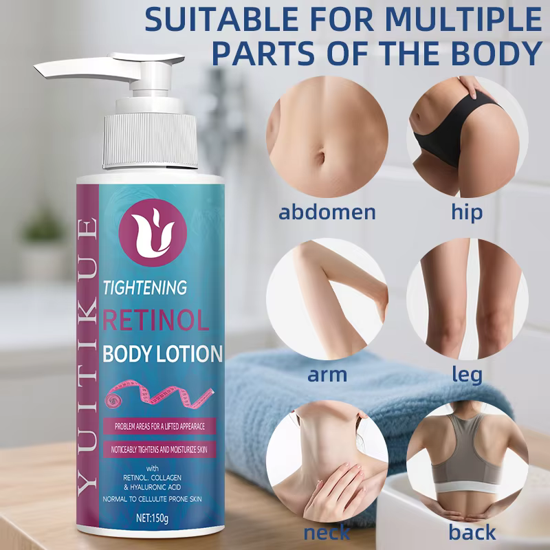 La Lotion pour le corps au rétinol améliore visiblement la fermeté et hydrate la peau
