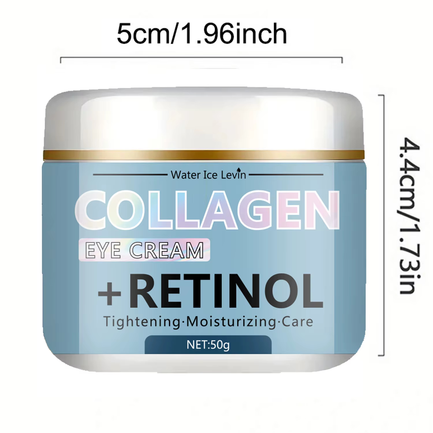 Crème pour les yeux au collagène et au rétinol Water Ice Levin : Texture