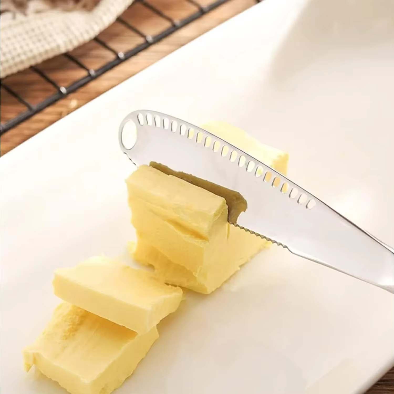 Couteau à beurre, vaisselle, fromage avec trous, couteau à crème, couteau à pain et à confiture, couteau à beurre au fromage 1 pièces