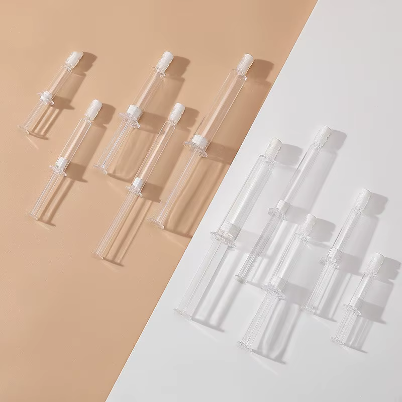 Seringue de sérum poussoir en plastique transparent, 100 pièces, 1/2/3/5/10ml, pour médecine coréenne de soins de la peau, beauté, aiguille légère à l'eau, soins de la peau