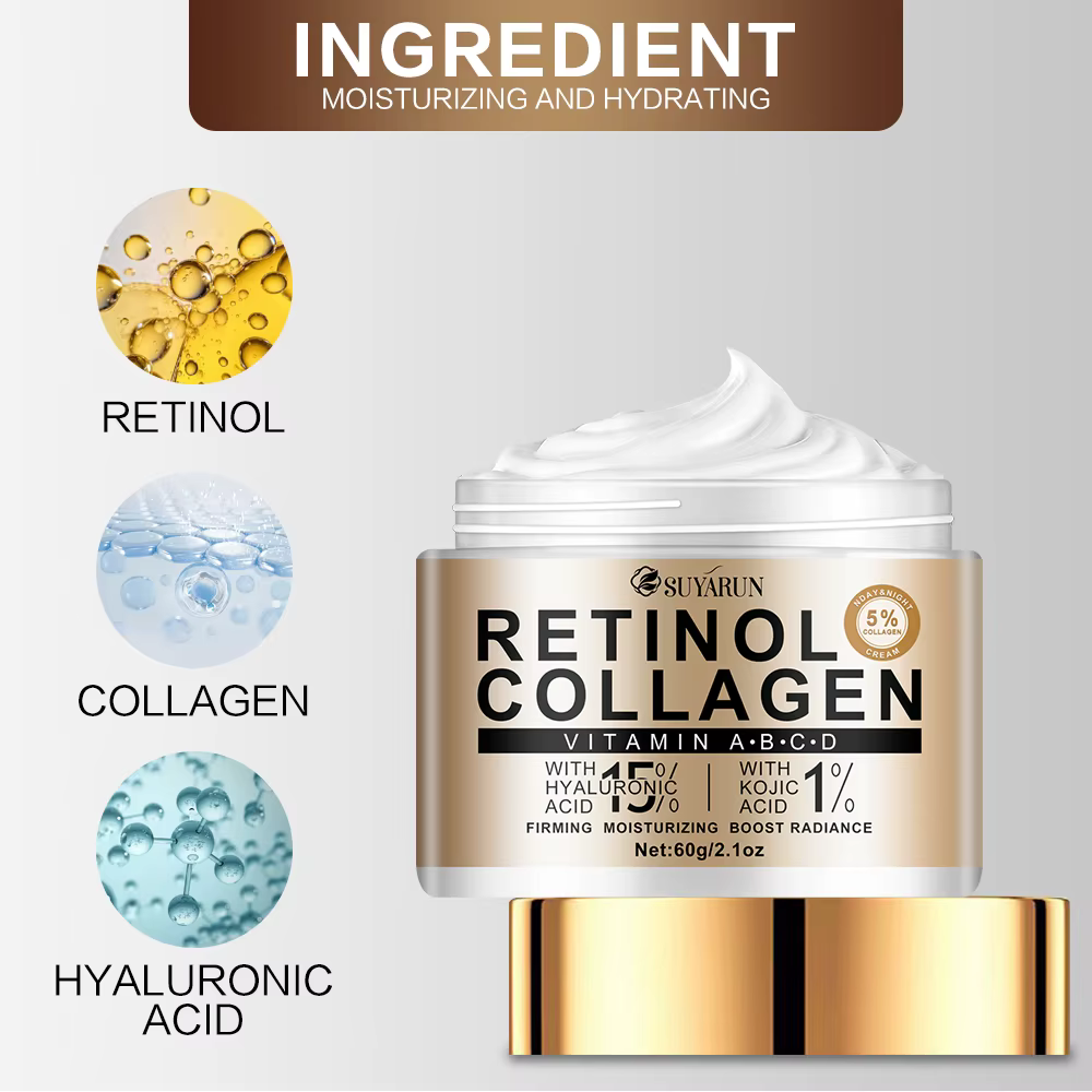 Crème hydratante au collagène avec acide kojique naturel