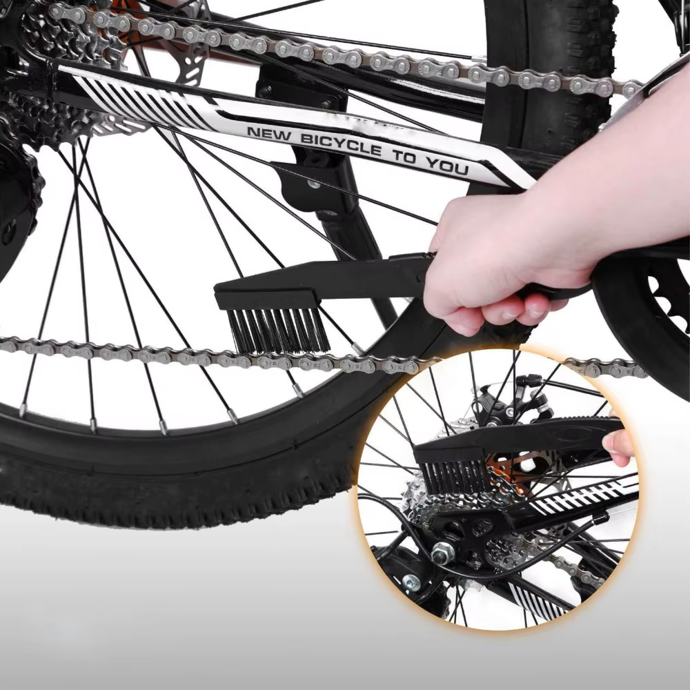 Nettoyeur de chaîne de vélo Portable, brosses de vélo, outil de lavage, Kit de nettoyage de cyclisme en montagne, accessoire d'extérieur