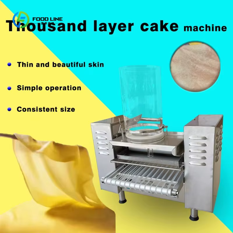 Machine automatique professionnelle personnalisée pour mini-gâteaux mille-feuilles et crêpes