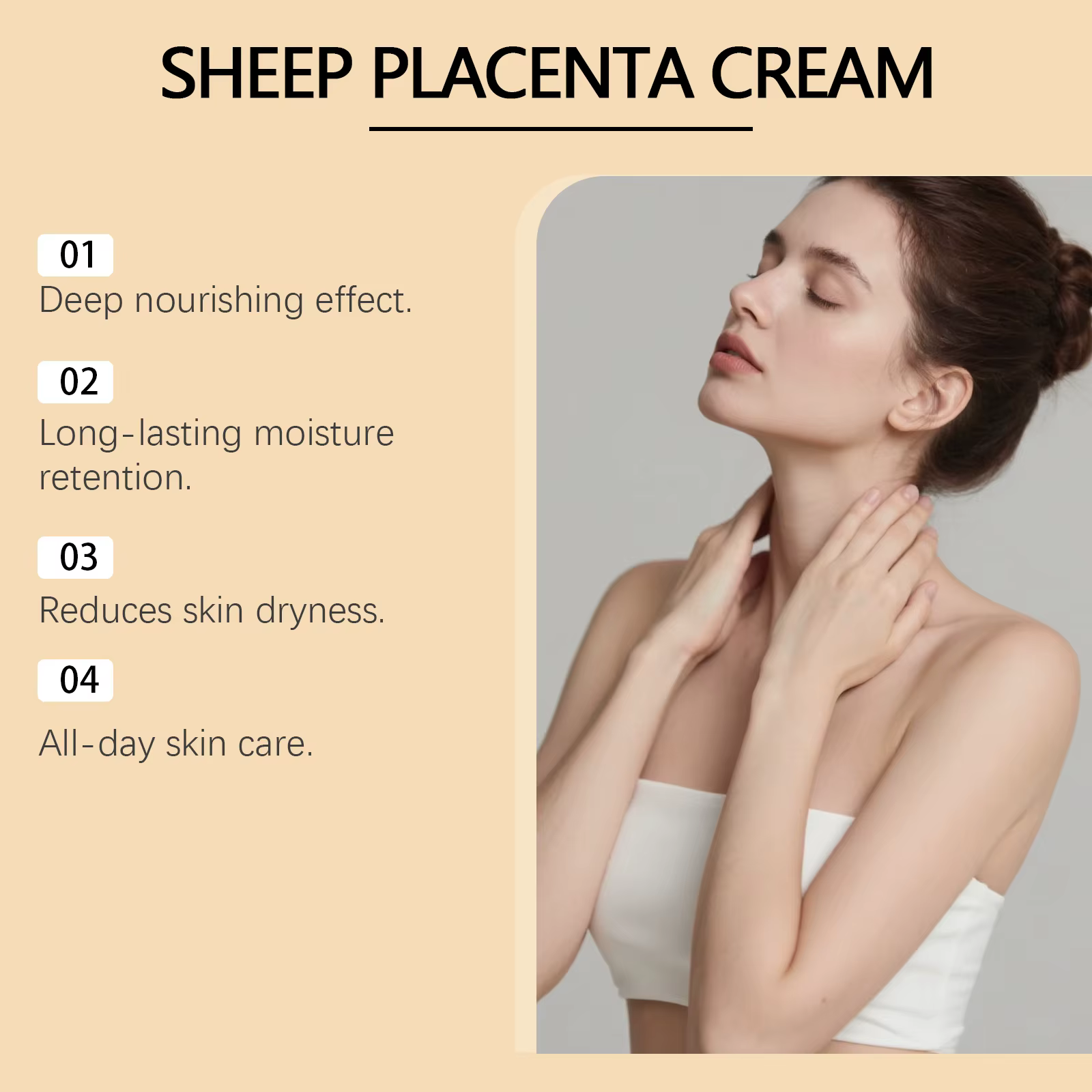 Crème placenta de mouton hydrolysée