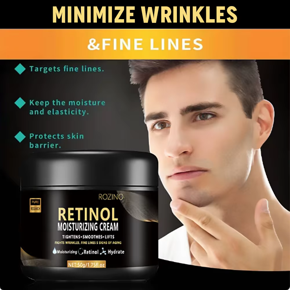 Crème hydratante pour le visage au rétinol pour hommes