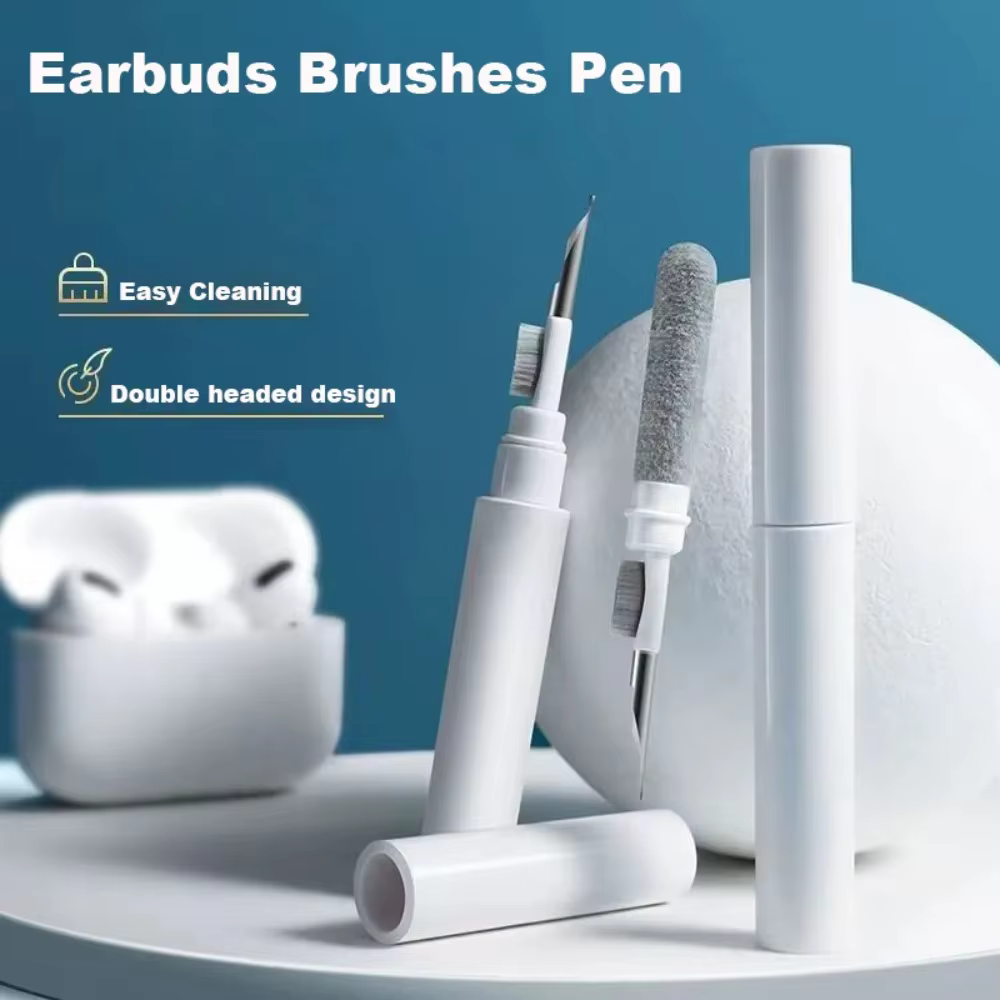 Brosse pour écouteurs 3 en 1, outil de nettoyage pour Airpods Pro 3 2 1, Kit de nettoyage pour étui d'écouteurs, stylo propre pour Xiaomi Airpots 3Pro