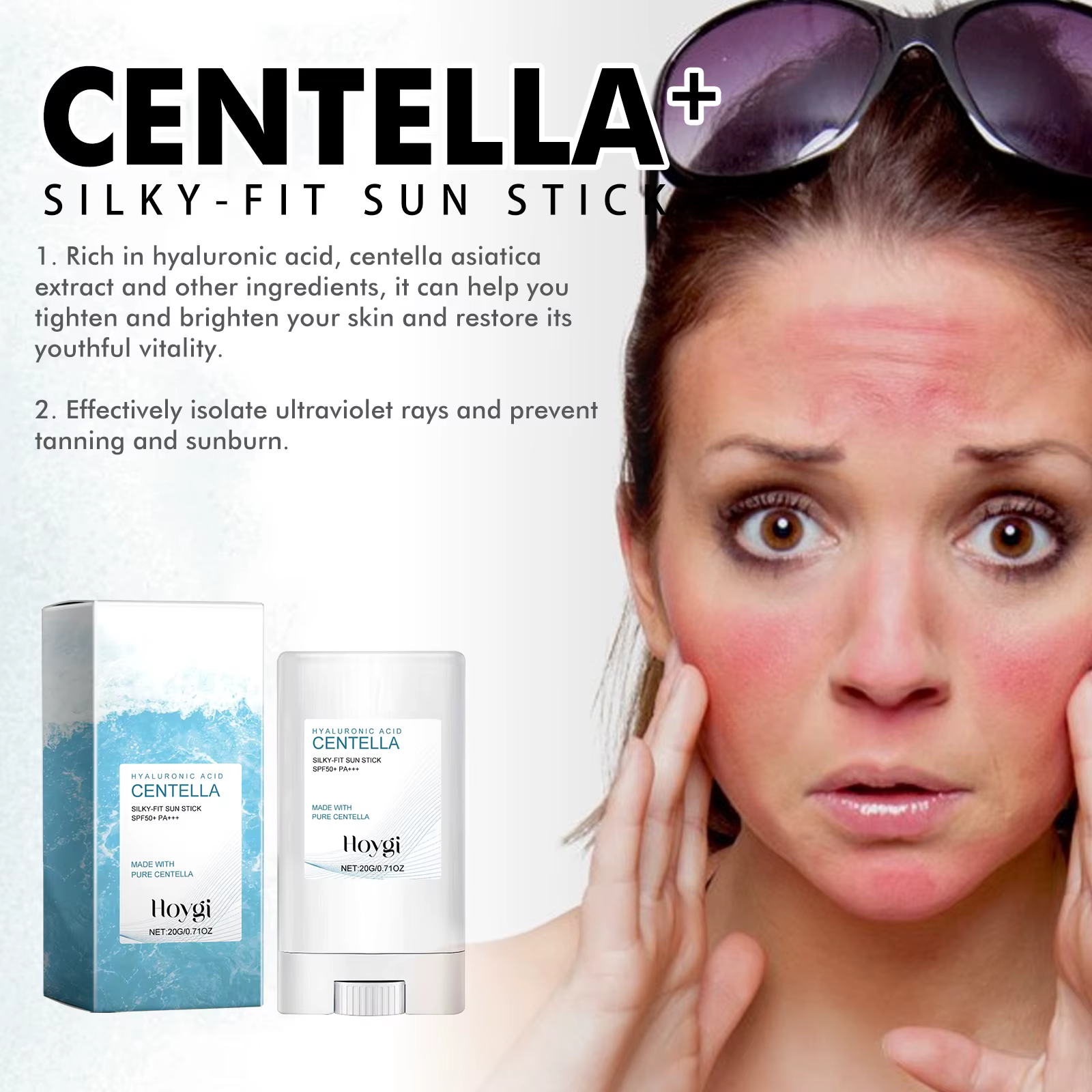 Stick solaire SPF46 – Acide hyaluronique hydratant