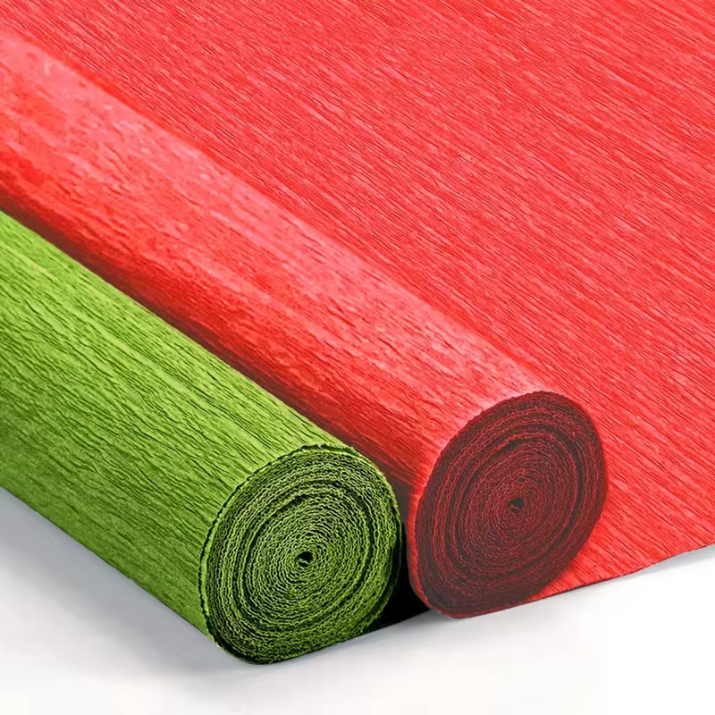 Lot de papier crépon épais, feuilles de papier crépon pour la création de fleurs, papier crépon pour la Saint-Valentin