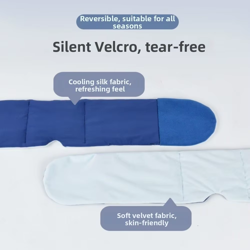 Masque oculaire ultra léger lesté par gravité, doux, respirant, double face, bloquant la lumière, respectueux de la peau, aide au sommeil