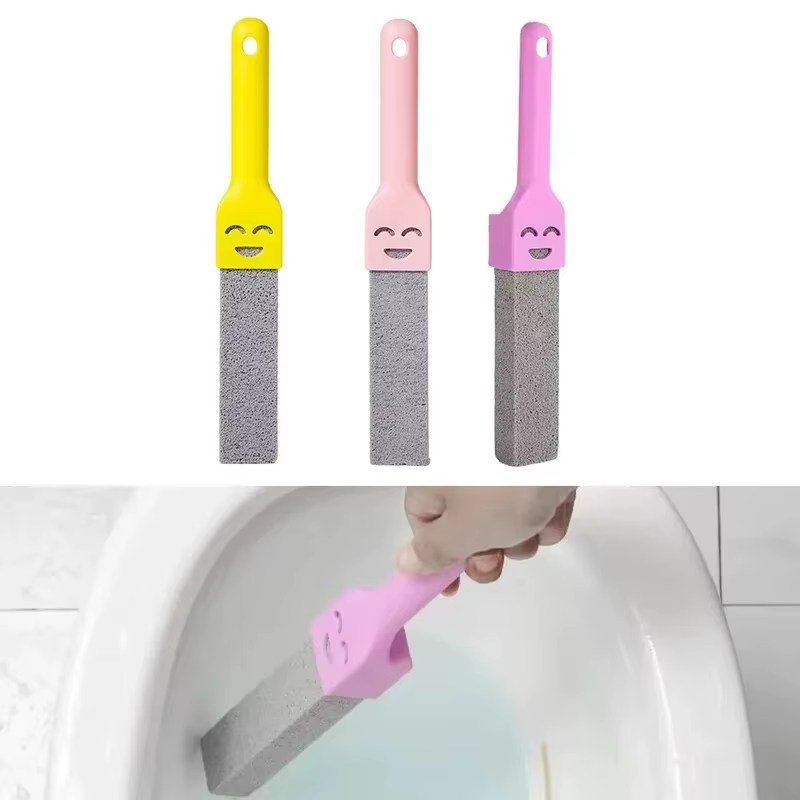 Brosse de toilette en pierre ponce naturelle pour éliminer la saleté, nettoyage rapide, facile à accrocher