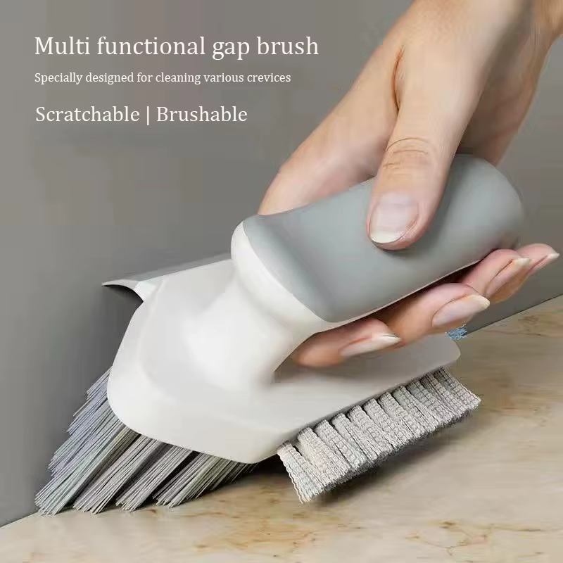 Brosse de nettoyage pour fentes, grattoir de nettoyage en profondeur, outil de nettoyage domestique pour les joints du sol, les coins de salle de bain et les carreaux de toilettes
