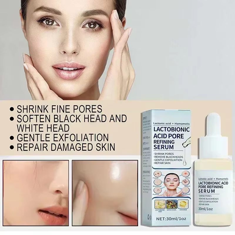 Sérum de rétrécissement des pores à l'acide lactobionique