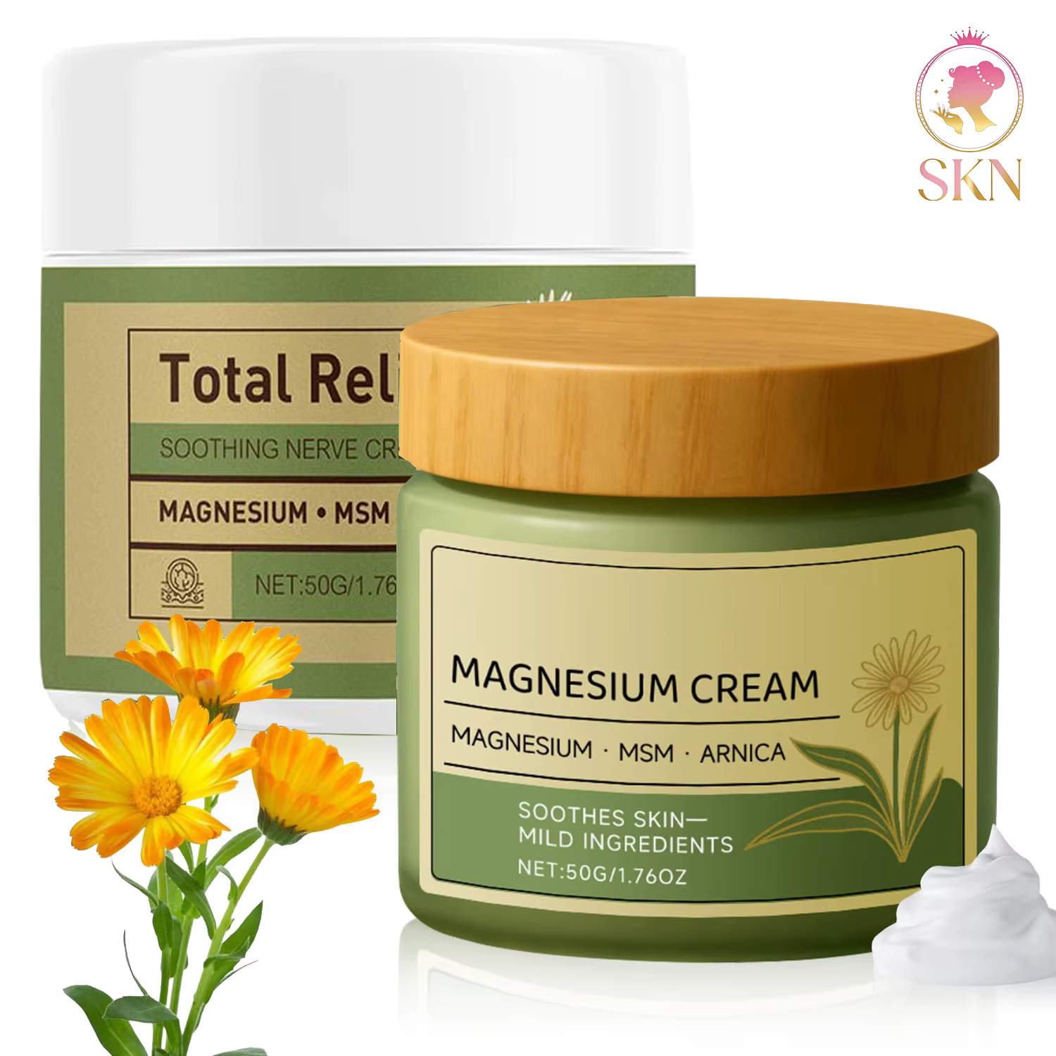 Crème hydratante pour le visage aux ingrédients naturels à base de plantes