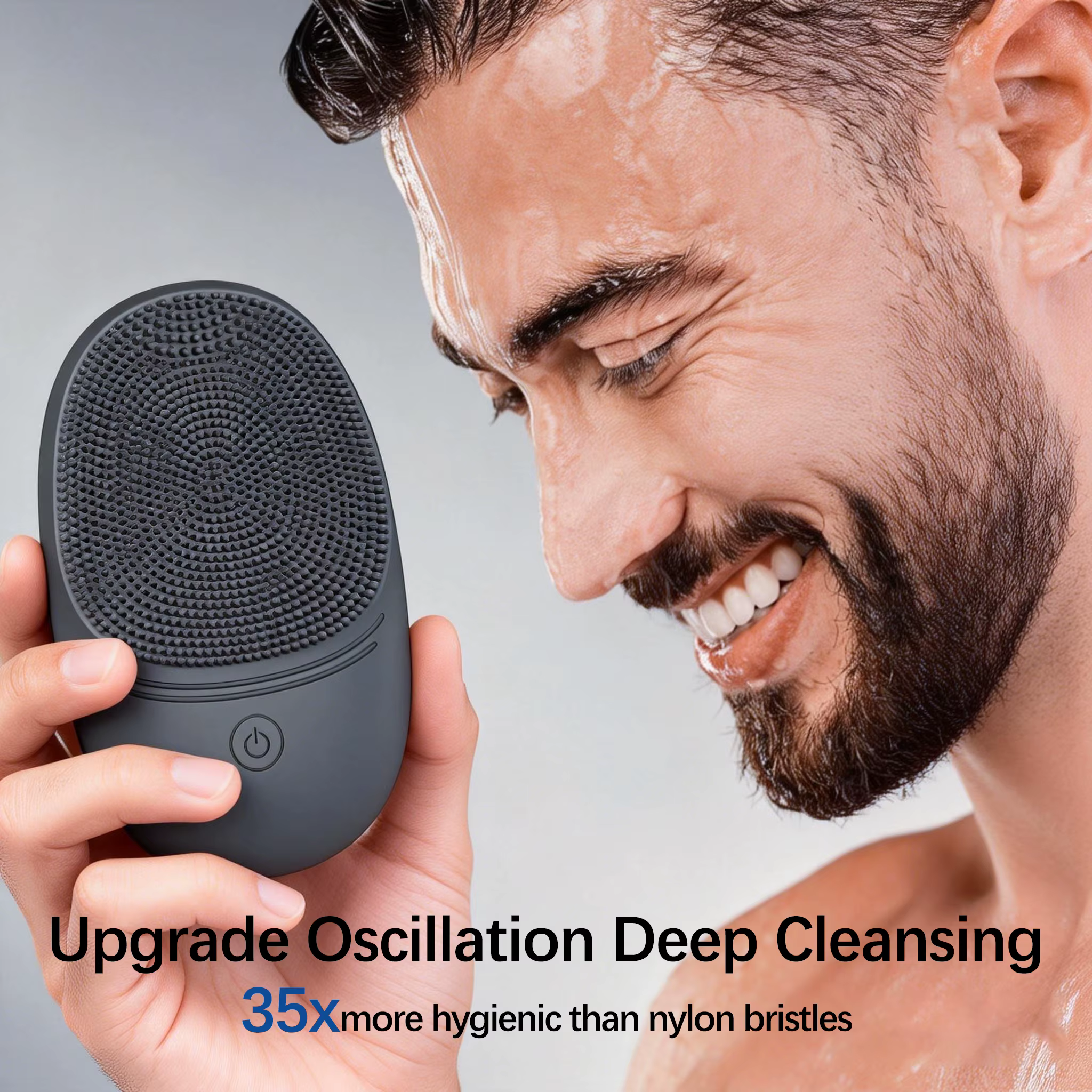 Brosse nettoyante faciale électrique en silicone souple