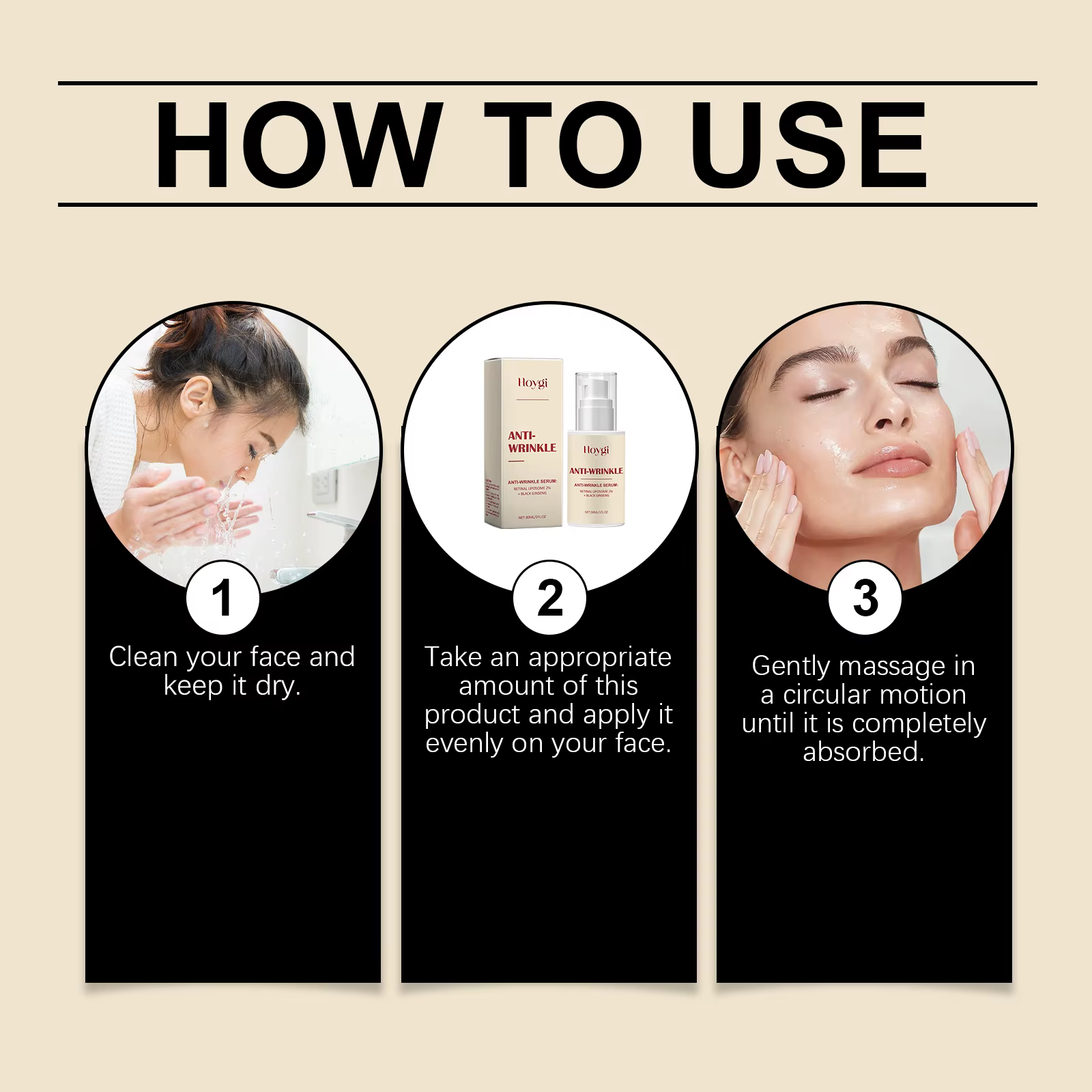 Séoul 1988 2% réinale Anti-âge rides sérum Ginseng Essence du visage raffermissant Pores éclaircissant