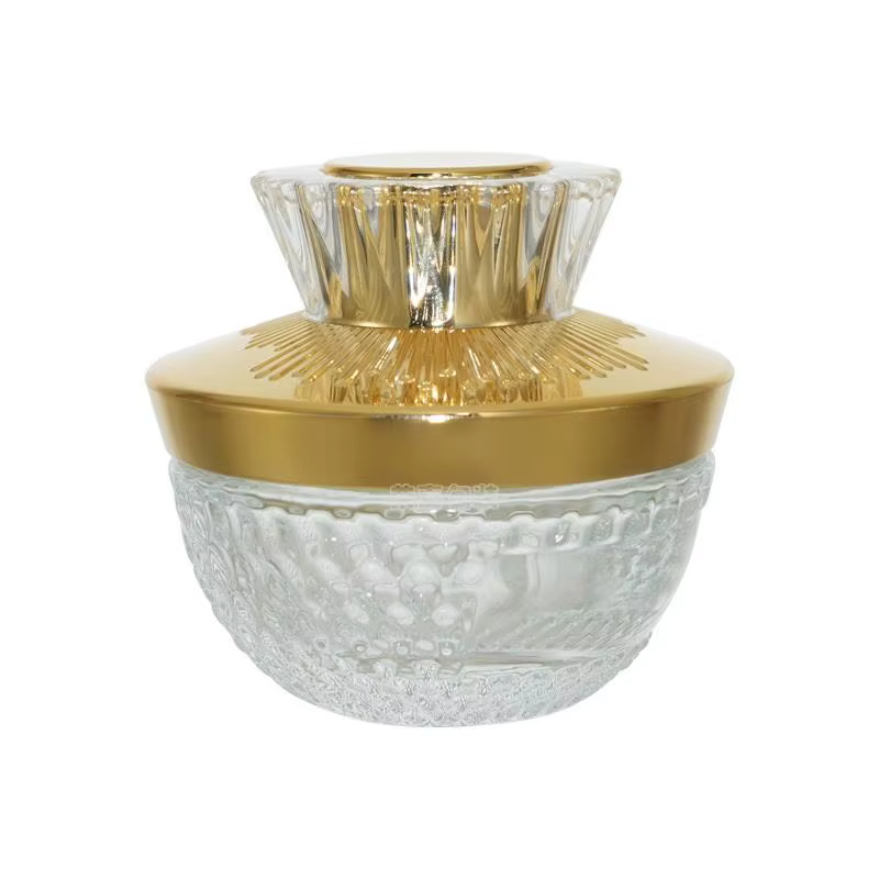 Pot de crème pour le visage en verre de luxe 50g