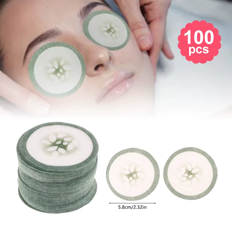 100 pièces tampon de nettoyage pour les yeux masque jetable gommage