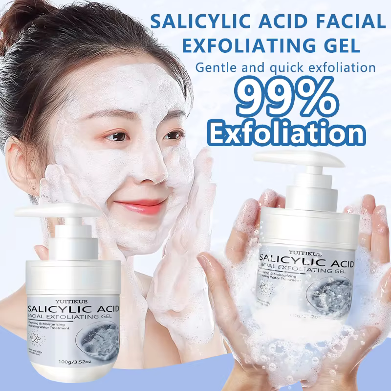 Gel exfoliant à l'acide salicylique YUITIKUE | Nettoyage en profondeur et hydratation pour une peau propre et soyeuse