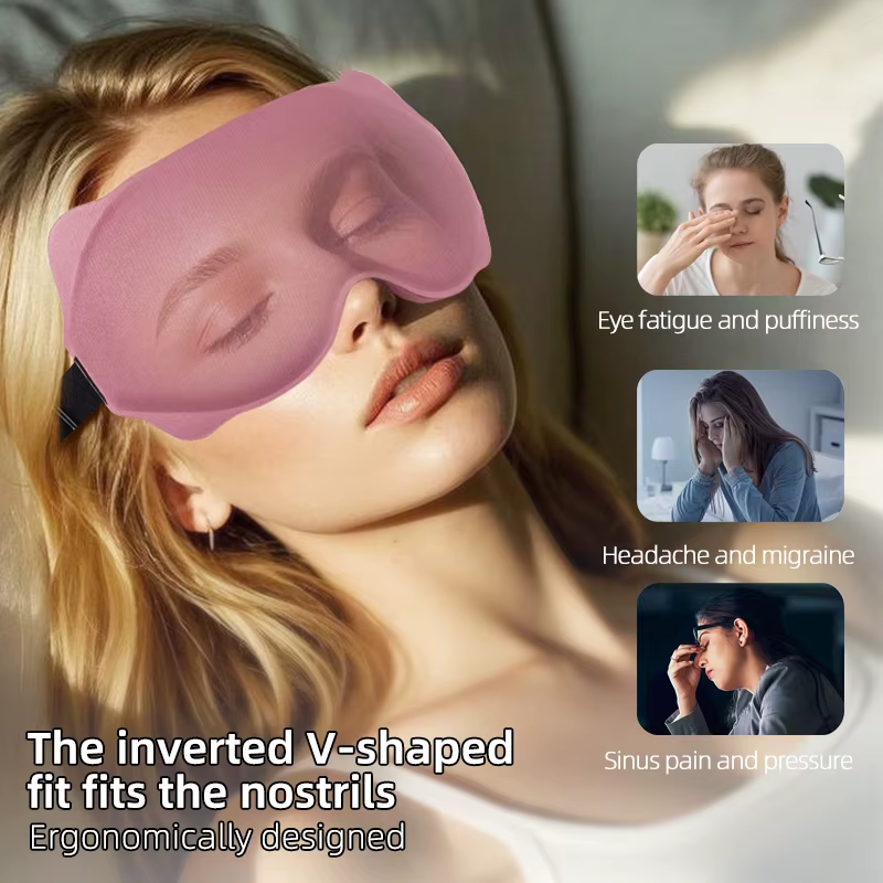 Masque de sommeil 3D de voyage