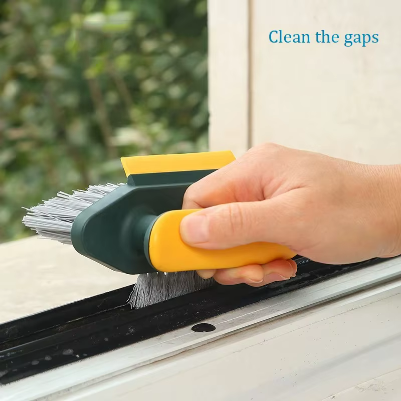 Brosse de nettoyage pour fentes, grattoir de nettoyage en profondeur, outil de nettoyage domestique pour les joints du sol, les coins de salle de bain et les carreaux de toilettes