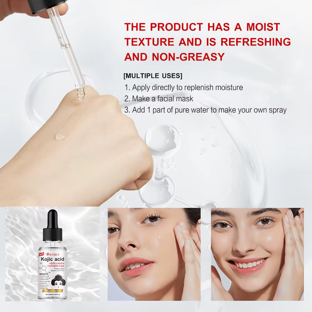 SUYARUN Sérum visage propolis VITAMIN E & Kojic Acid - Traitement anti-âge éclaircissant