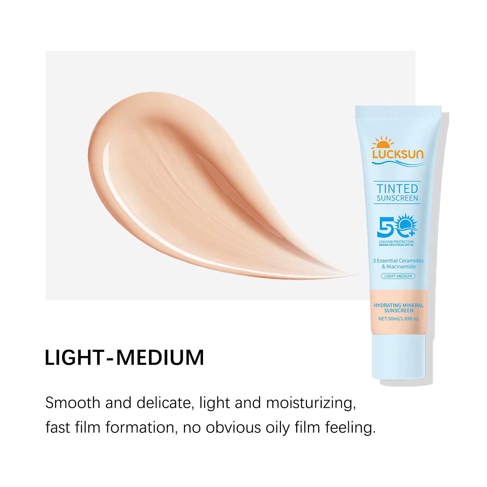 Crème solaire teintée SPF 50