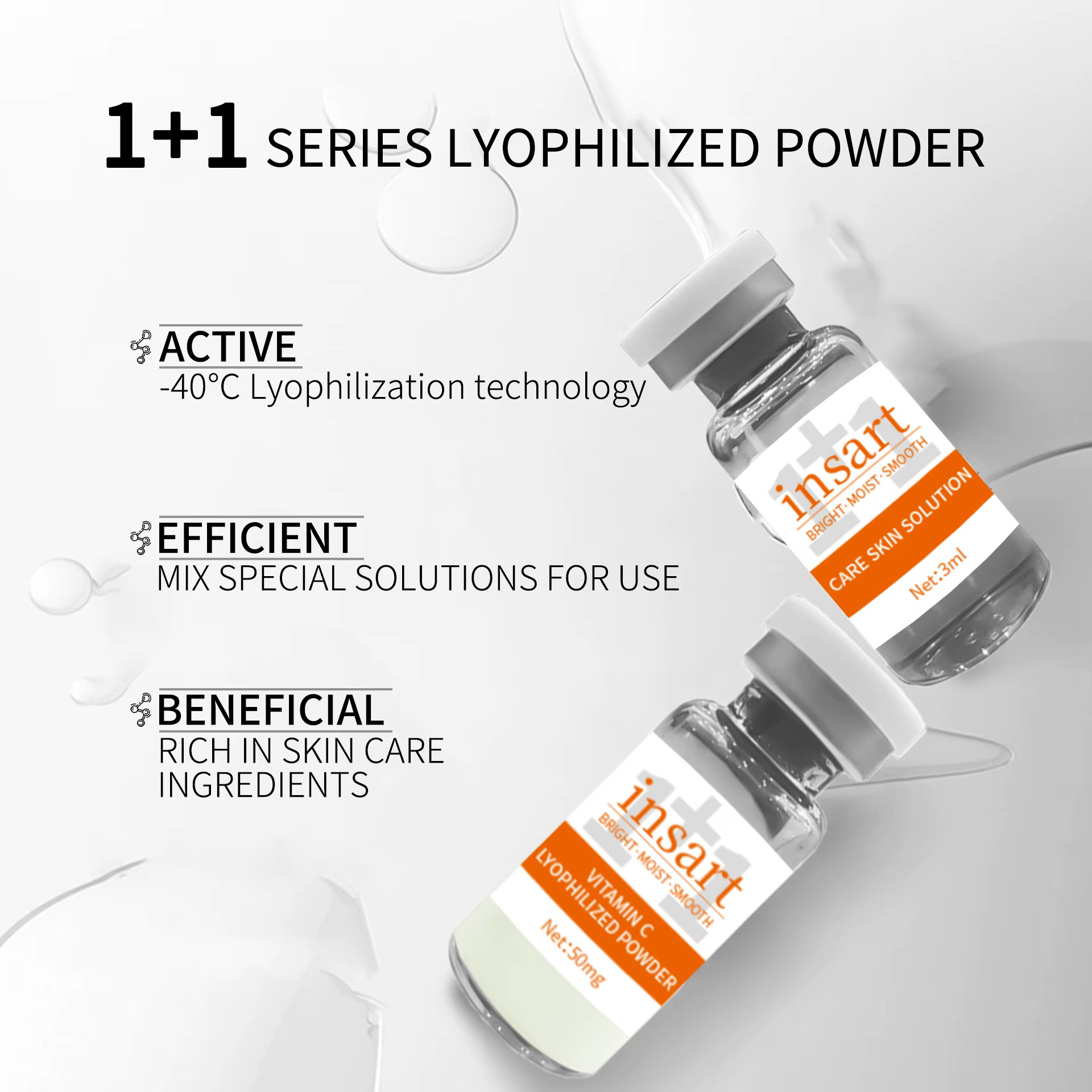 Coffret de Soins à la Vitamine C Lyophilisée (2 Boîtes) – Hydratant et Nourrissant – Cadeau de Noël pour Femme