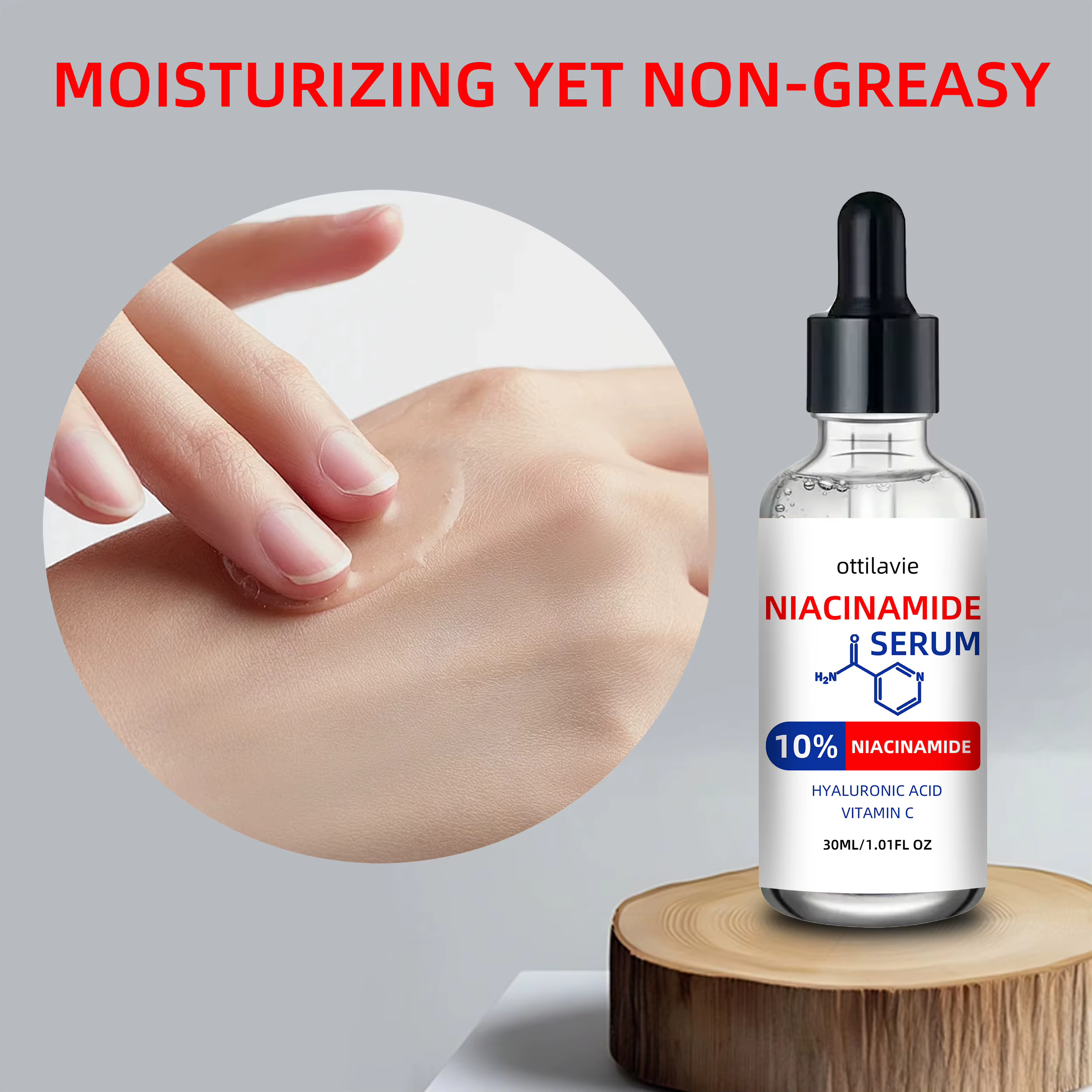 Ottilavie 10% Niacinamide Serum – Convient pour tous les types de peau
