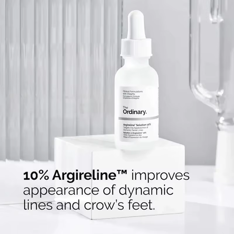 Solution Argireline 10% pour réduire les ridules Essence de lifting et de raffermissement du visage Anti-rides estompe les rides et les lignes frontales