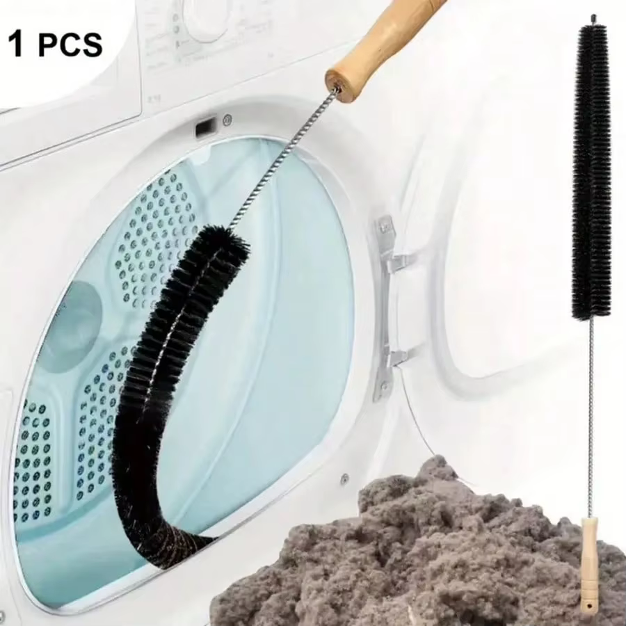 Kit de nettoyage des conduits de sèche-linge avec brosse anti-peluches pour nettoyer efficacement les conduits de sèche-linge obstrués