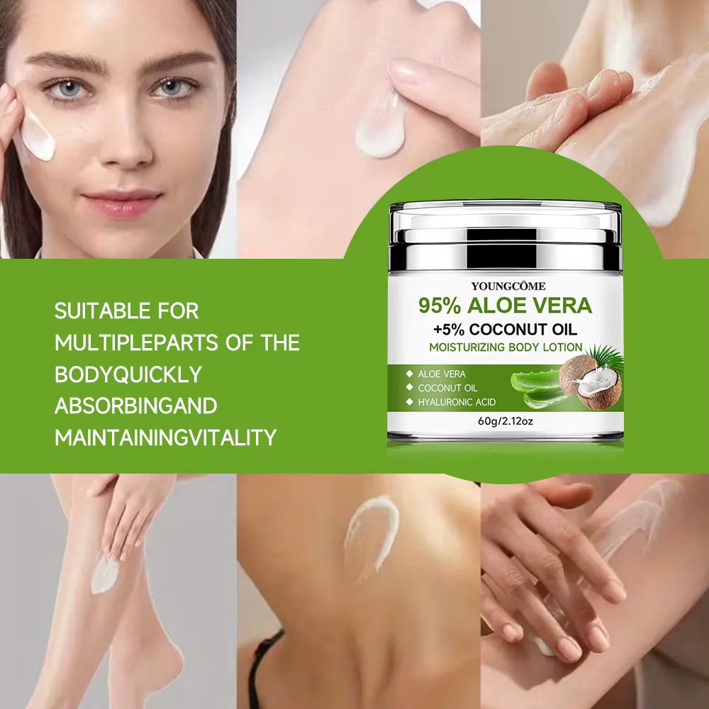 YOUNGCOME Hydratant à l'aloe vera riche en acide salicylique pour hydrater la peau sèche Soins du visage et du corps Anti-âge Fade Fine Line