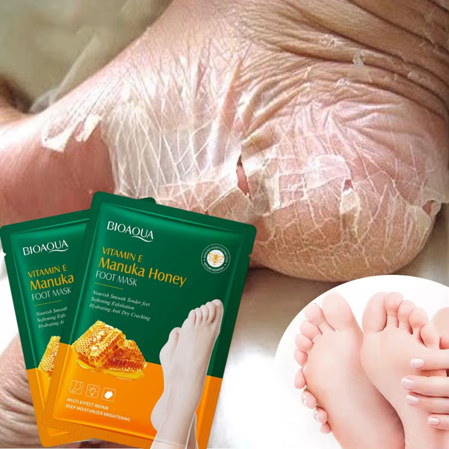 Masque pour les pieds à la vitamine E