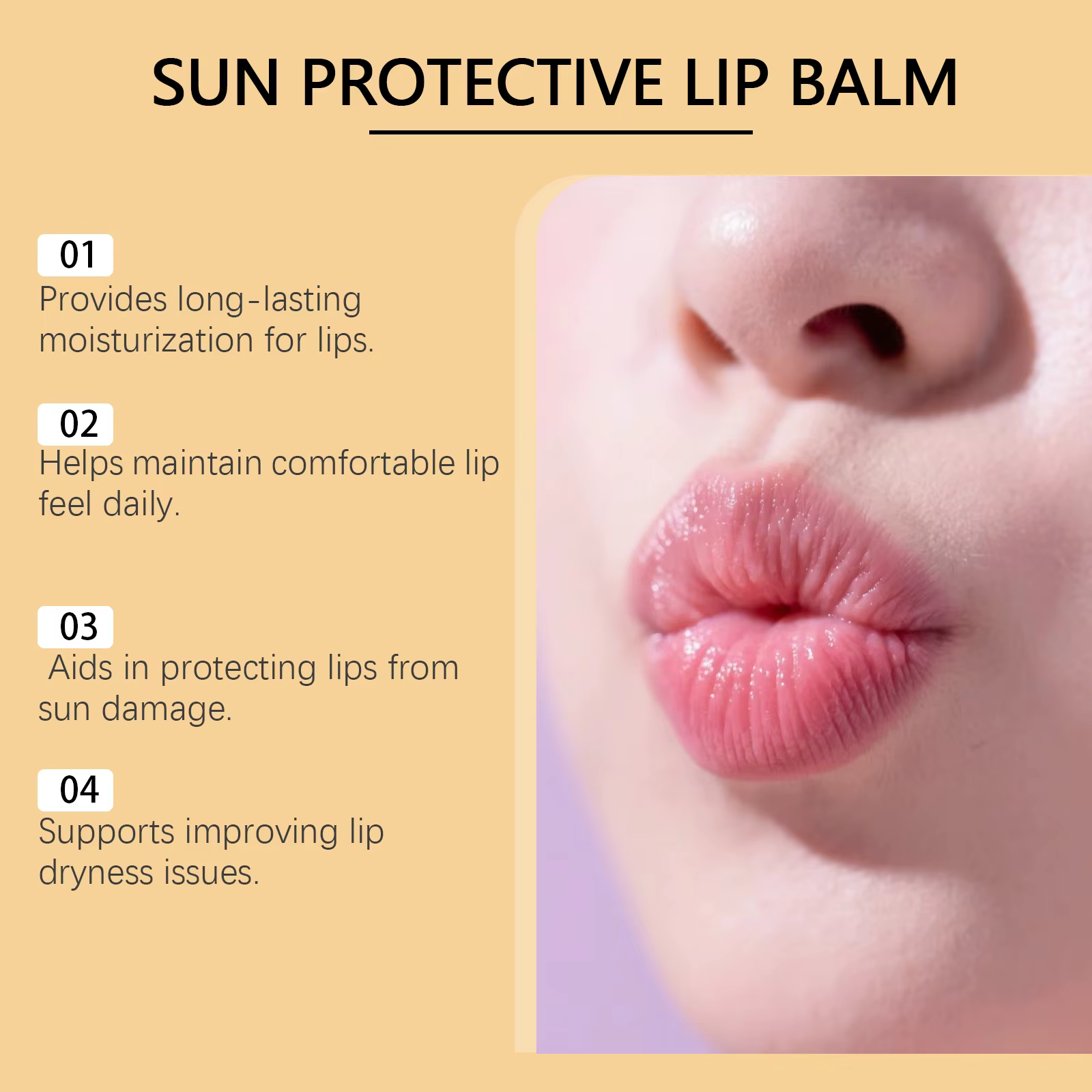 Baume à lèvres de protection solaire SPF50 +