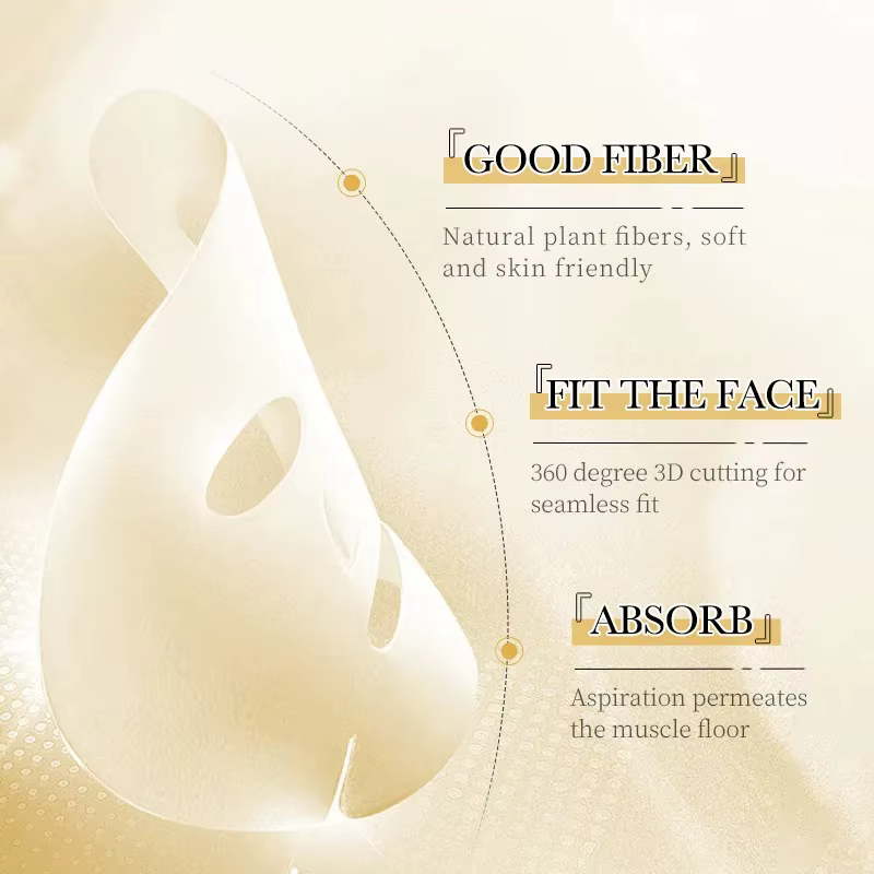 10 masques faciaux en or 24 carats Saoder
