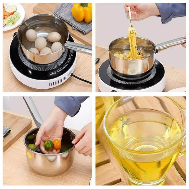 Poêle à Suop Antiarina en Acier Inoxydable avec Poignée, Marmite à Lait, Marmite Chaude, Outils Ménagers, Ustensiles de Cuisine