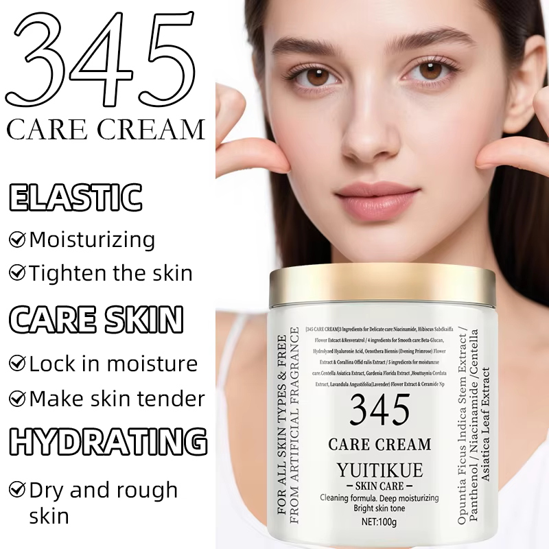  YUITIKUE 345 Crème de Soin 100g - Formule 3-en-1 : raffermit
